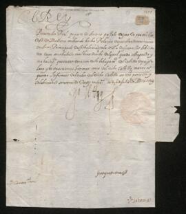 Carta de Felip III al procurador reial de Mallorca 1599 (sig 11)