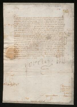 Carta de Carles I al procurador reial de Mallorca 1525 (sig 3)