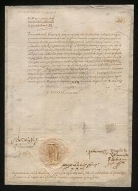 Carta de Maximilià i Maria d'Àustria, reis de Bohemia, al procurador reial de Mallorca 1549 (sig 7)