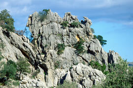 Serra de Tramuntana. Zona càrstica prop de Lluc. Escorca